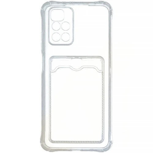 Силиконовый чехол для Xiaomi Redmi 10 Card Holder Прозрачный