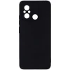 Силиконовый чехол для Xiaomi Redmi 12C Soft Matte с микрофиброй Черный
