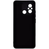 Силиконовый чехол для Xiaomi Redmi 12C Soft Matte с микрофиброй Черный