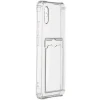 Силиконовый чехол для Xiaomi Redmi 9A Silicone Card Holder Case Прозрачный