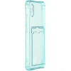 Силиконовый чехол для Xiaomi Redmi 9A Silicone Card Holder Case Мятный