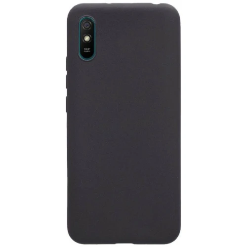 Силиконовый чехол для Xiaomi Redmi 9A TPU 1мм Черный матовый