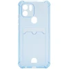 Силиконовый чехол для Xiaomi Redmi A1+ Silicone Card Holder с защитой камеры Голубой