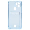 Силиконовый чехол для Xiaomi Redmi A1+ Silicone Card Holder с защитой камеры Голубой