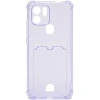 Силиконовый чехол для Xiaomi Redmi A1+ Silicone Card Holder с защитой камеры Сиреневый