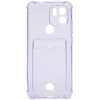 Силиконовый чехол для Xiaomi Redmi A1+ Silicone Card Holder с защитой камеры Сиреневый