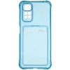 Силиконовый чехол для Xiaomi Redmi Note 11 Pro Silicone Card Holder Case Голубой