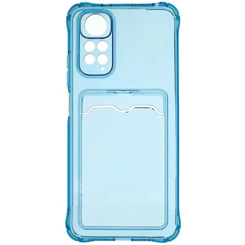 Силиконовый чехол для Xiaomi Redmi Note 11 Pro Silicone Card Holder Case Голубой