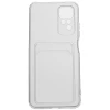 Силиконовый чехол для Xiaomi Redmi Note 12S Silicone Card Holder с защитой камеры Прозрачный