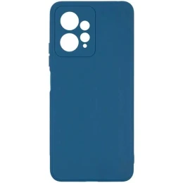 Силиконовый чехол для Xiaomi Redmi Note 12 4G Soft Matte с микрофиброй Синий