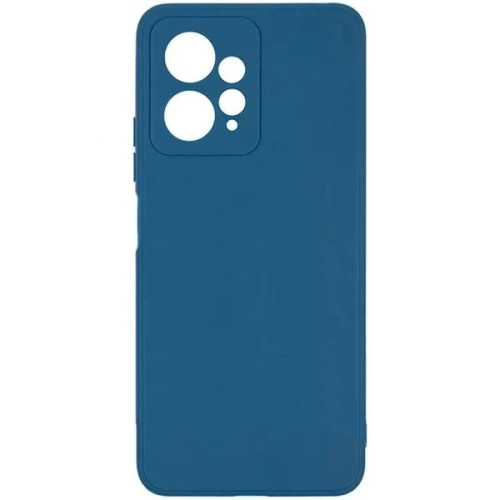 Силиконовый чехол для Xiaomi Redmi Note 12 4G Soft Matte с микрофиброй Синий