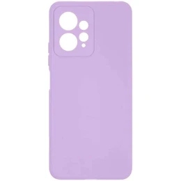 Силиконовый чехол для Xiaomi Redmi Note 12 4G Soft Matte с микрофиброй Сиреневый