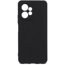 Силиконовый чехол для Xiaomi Redmi Note 12 4G TPU 1мм с защитой камеры Черный