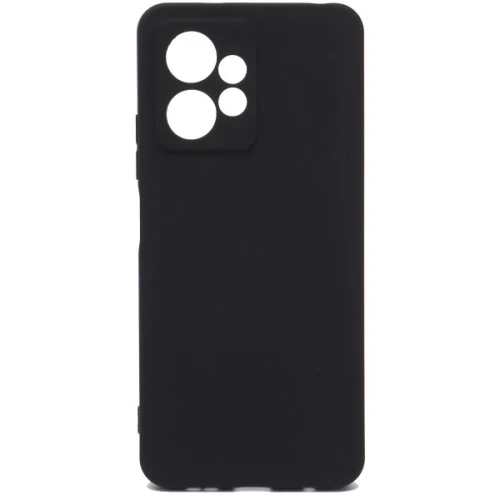 Силиконовый чехол для Xiaomi Redmi Note 12 4G TPU 1мм с защитой камеры Черный