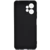 Силиконовый чехол для Xiaomi Redmi Note 12 4G TPU 1мм с защитой камеры Черный
