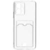Силиконовый чехол для Xiaomi Redmi Note 12 5G TPU 1.5мм с картхолдером и защитой камеры Прозрачный