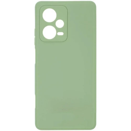 Силиконовый чехол для Xiaomi Redmi Note 12 Pro 5G Soft Matte с микрофиброй Оливковый