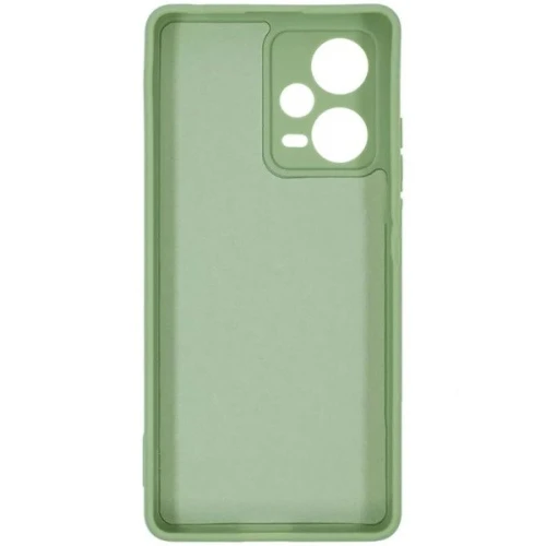 Силиконовый чехол для Xiaomi Redmi Note 12 Pro 5G Soft Matte с микрофиброй Оливковый