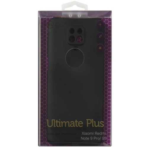 Силиконовый чехол для Xiaomi Redmi Note 9S Red Line Ultimate Plus Черный
