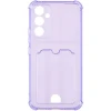 Силиконовый чехол для Samsung Galaxy A15 / Samsung Galaxy A15 5G Silicone Card Holder с защитой камеры Сиреневый