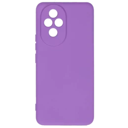 Силиконовый чехол для Honor 200 Soft Matte с микрофиброй Сиреневый