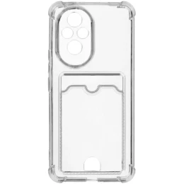 Силиконовый чехол для Honor 200 Silicone Card Holder Прозрачный