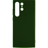 Силиконовый чехол для Samsung Galaxy S24 Ultra Soft Case Темно-зеленый
