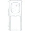 Силиконовый чехол для Tecno Phantom X2 5G Silicone Card Holder с защитой камеры Прозрачный