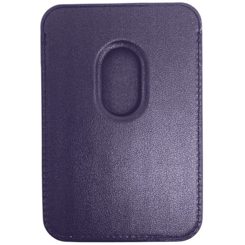 Кардхолдер K-Doo PU Leather MagSafe Темно фиолетовый
