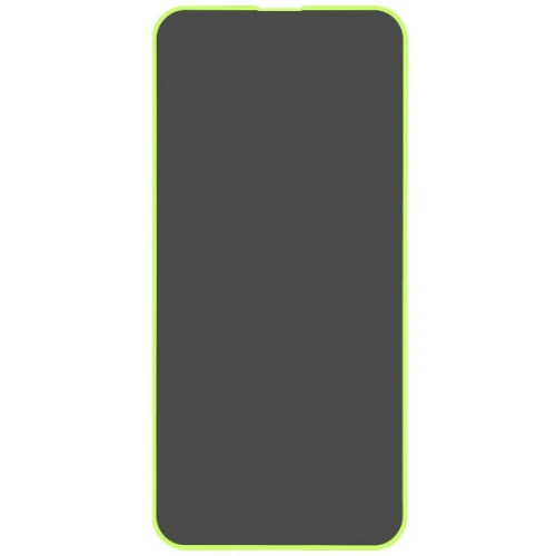 Защитное стекло для Apple iPhone 14 Plus Glass Pro Full Glue Privacy светящееся Салатовое