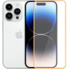 Защитное стекло для Apple iPhone 14 Pro Glass Pro Full Glue светящееся Оранжевое