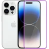 Защитное стекло для Apple iPhone 14 Pro Glass Pro Full Glue светящееся Фиолетовое