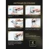 Защитное стекло для Apple iPhone 14 / Apple iPhone 13 Krieger Черное
