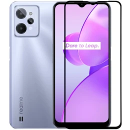 Защитное стекло для Realme C31 Red Line Full Screen Черное
