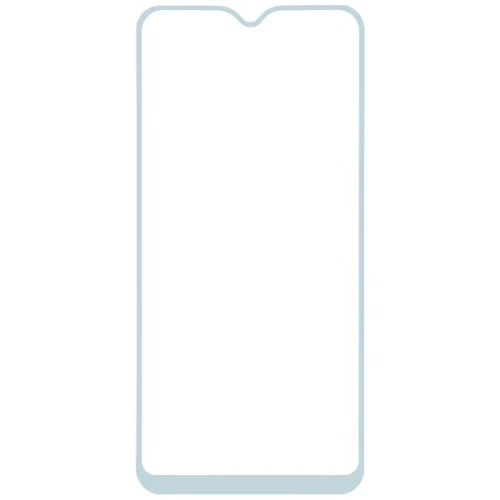 Защитное стекло для Realme C35 Glass Pro Full Glue светящееся Голубое