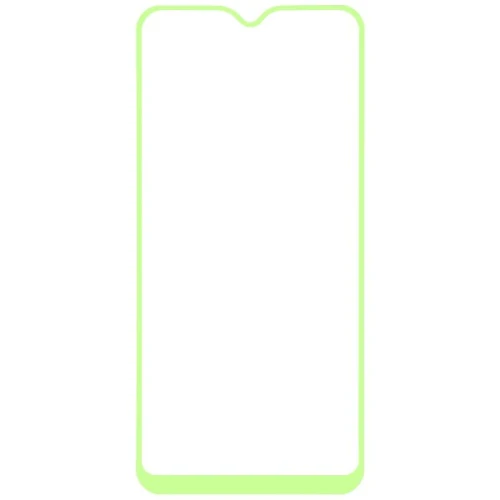 Защитное стекло для Realme C35 Glass Pro Full Glue светящееся Зеленое