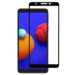 Защитное стекло для Samsung Galaxy A01 Core Glass Pro Full Glue Черное
