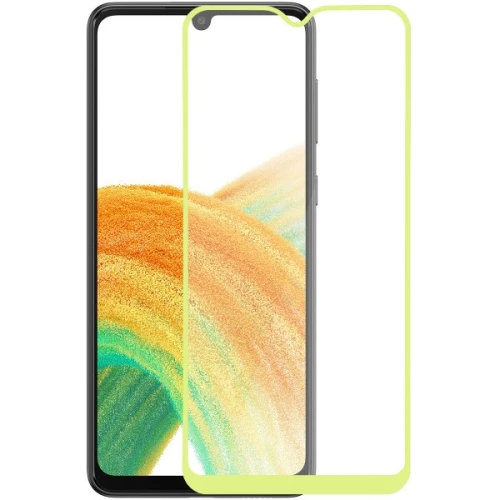 Защитное стекло для Samsung Galaxy A33 Glass Pro Full Glue светящееся Желтое