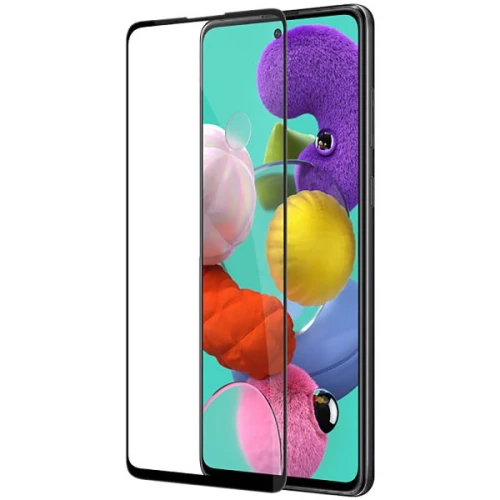 Защитное стекло для Samsung Galaxy A71 Glass Pro Full Glue Черное