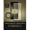 Защитное стекло для Tecno Camon 20 / Camon 20 Pro 4G Krieger Черное