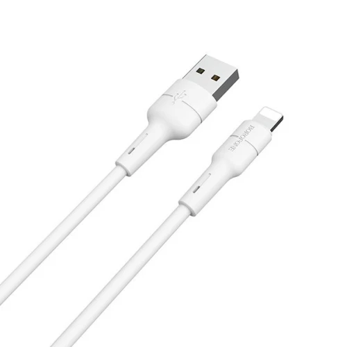 Кабель USB для Apple Lightning Borofone BX30 TPU 1м Белый