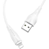 Кабель USB Apple Lightning Borofone BX18 TPU 2м Белый