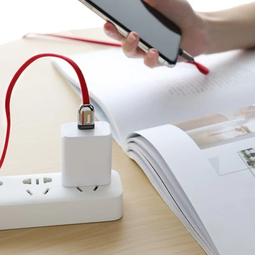 Кабель USB Apple Lightning Hoco U74 1.2м Красный