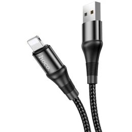 Кабель USB Apple Lightning Hoco X50 1м Черный