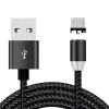 Кабель USB MicroUSB DC Magnetic магнитный Черный