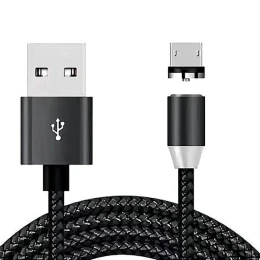 Кабель USB MicroUSB DC Magnetic магнитный Черный