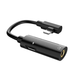 Переходник USB Type C - 3.5mm Hoco LS19 Черный