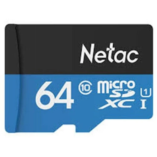 Карта памяти Netac microSDXC Class 10 UHS I U3 64Gb SD adapter