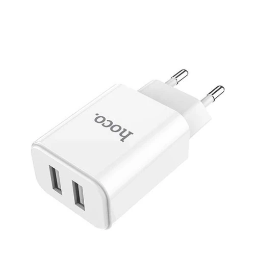 Сетевое зарядное устройство Hoco C62A MicroUSB Белое