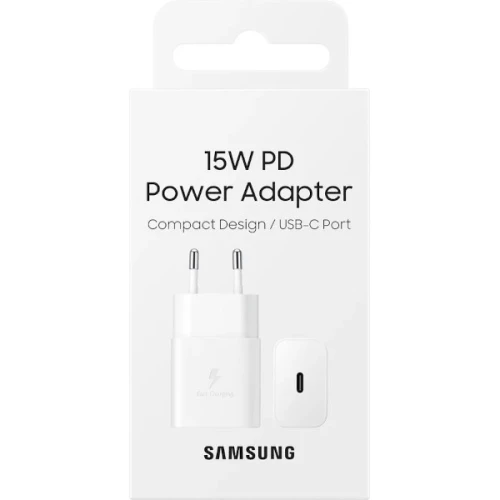 Сетевое зарядное устройство Samsung EP-T1510 2A PD EP-T1510XWEGEU Белый